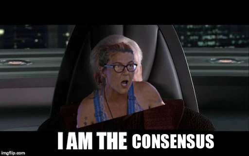 This meme features a screenshot of a woman from the movie "Her" (2013) played by Scarlett Johansson, but with a different expression. The image is captioned "I am the algorithm" in a bold, sans-serif font. The text is a humorous commentary on the movie's theme of artificial intelligence and human connection.